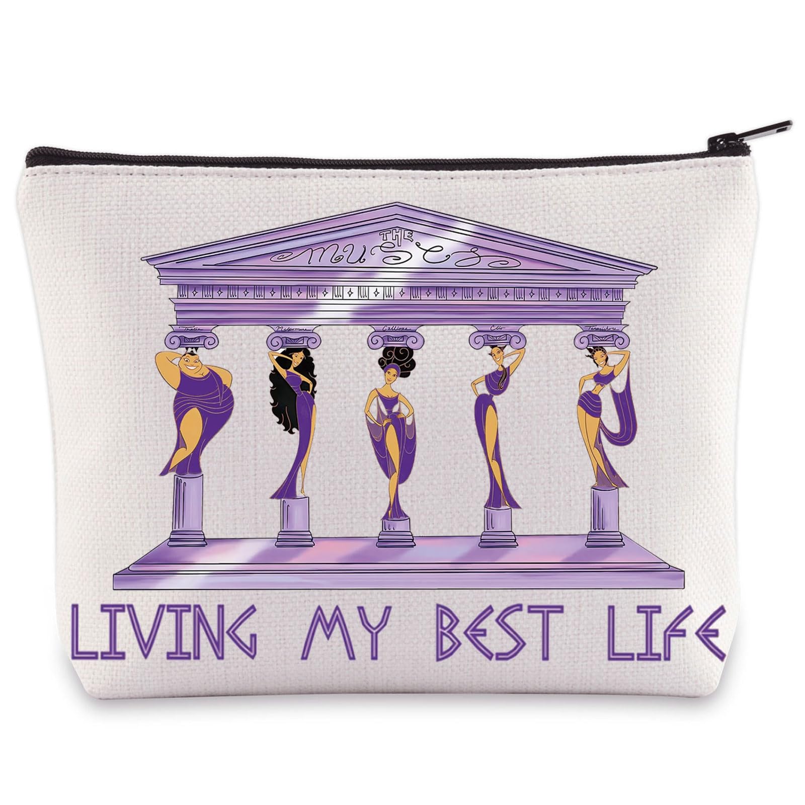WZMPA Adventure Cosmetic Bag Movie Lover Gifts Thrilling Movie Makeup Zipper Pouch Bag, Best Life
