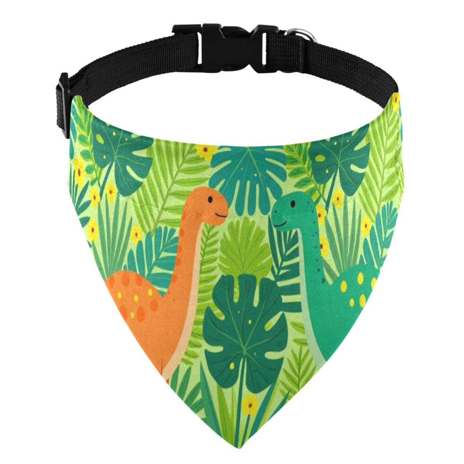 Bandana réversible dinosaure chic de mariage avec anneaux D haute finition