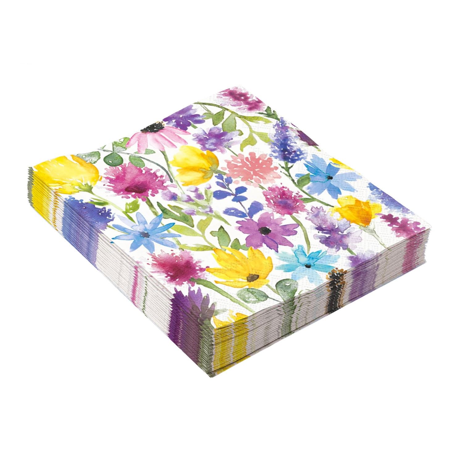 Servilletas Papel Color Amarillo Púrpura Desechables Servilletas Decoupage Cocktail Cumpleaños 2 Capas Toilet Papel Higienico Decoración de Mesa para Bodas,Fiesta en el Jardín 30 Paquetes(33x33cm）