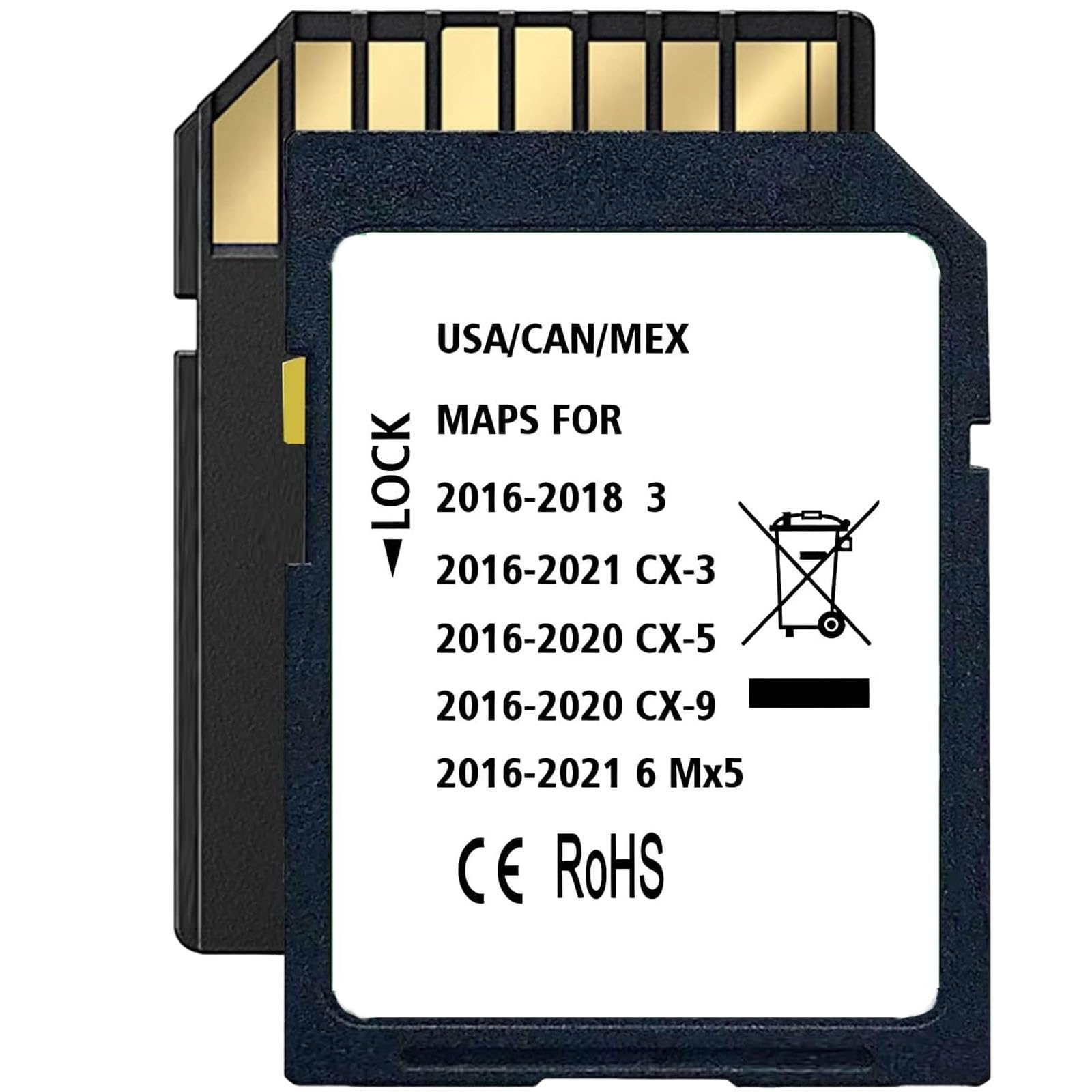 Latest Navigation SD Card, Compatible with: (2016-21)-Cx3. (2016-20)-Cx5. (2016-20)-Cx9. (2016-22)-Mx5. (2016-18)-3. (2016-22)-6, Can/Mex/USA Maps-picture-24