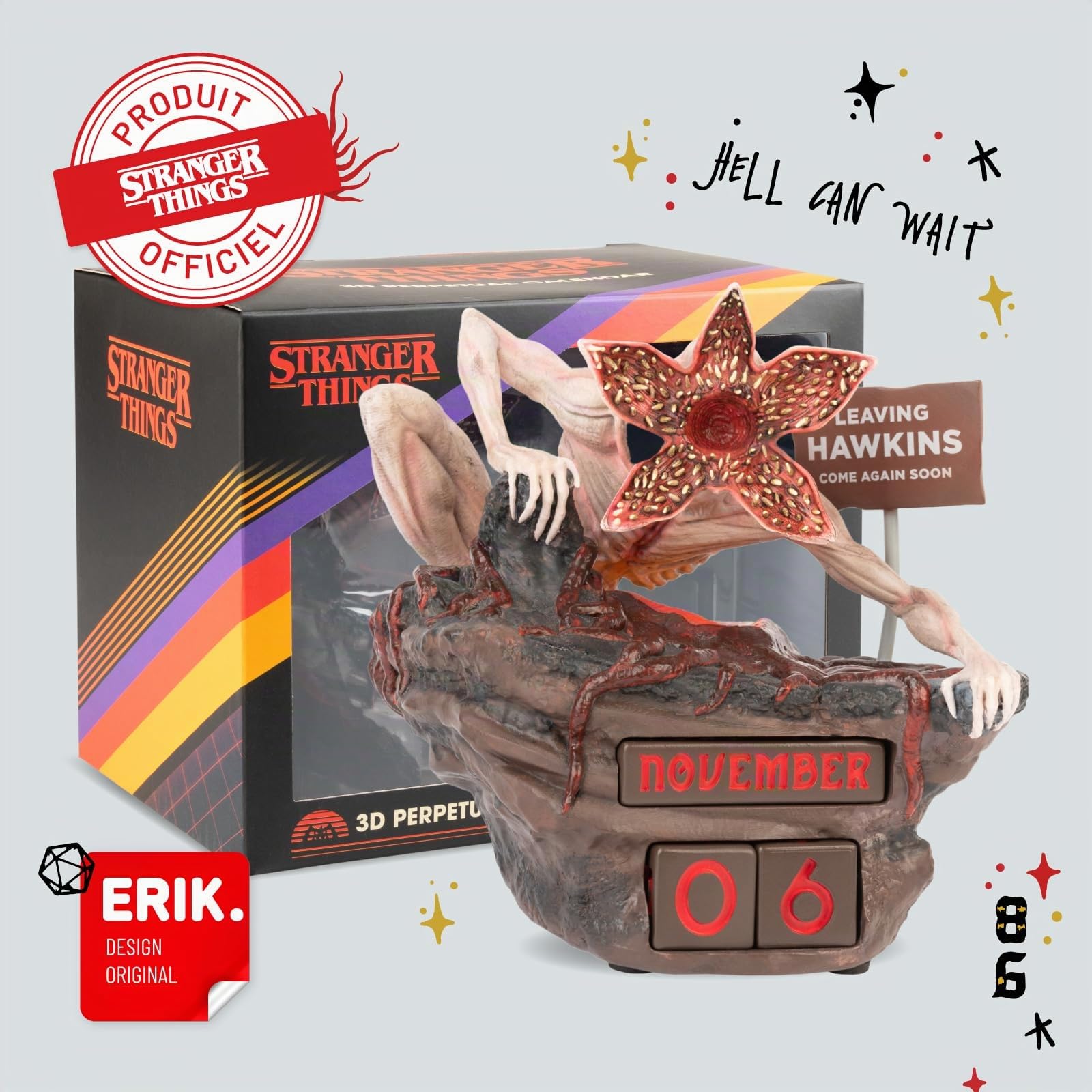 Calendrier de l’Avent Stranger Things Officiel | Figurine Cadeau pour Fans