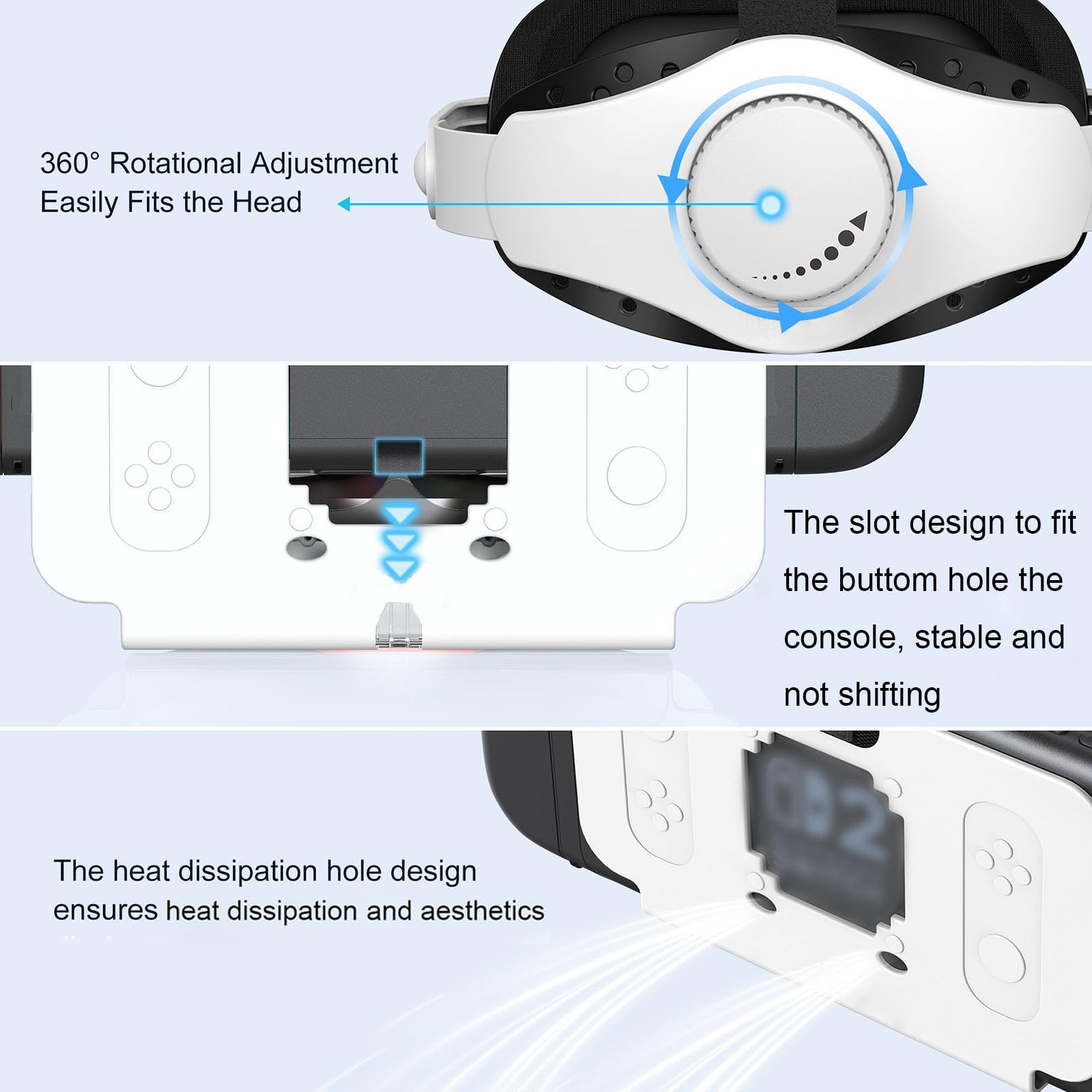 Cuffie VR per Nintendo Switch 2 (2025) Occhiali VR per Realtà Virtuale Aggiornati Occhiali 3D con Lenti HD Regolabili per Distanza Pupillare e Oggetto e Comodo Cinturino per la Testa Edizione