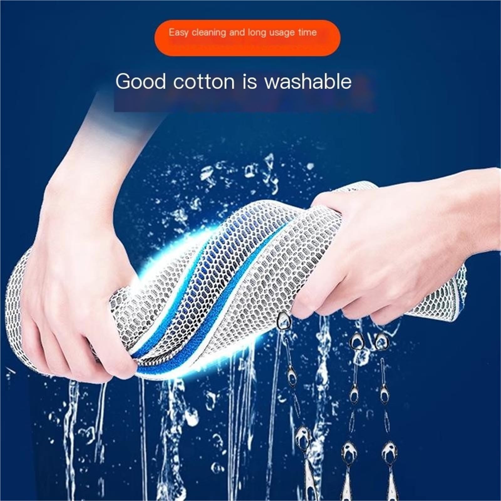Filtro de acuario ondulado de algodón grueso de alta densidad para purificación de agua (60 x 40)