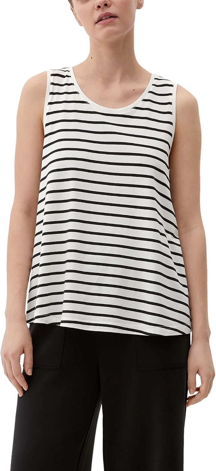 S.Oliver T-Shirt Donna Senza Maniche - Maglia Basic, Morbida E Comoda Per L'Estate