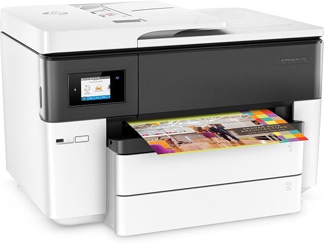 HP OfficeJet Pro 7740 Wide Format All-in-One Printer with Wireless & Mobile Printing (G5J38A) (Renewed)