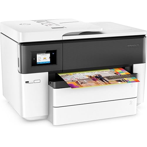 HP OfficeJet Pro 7740 Wide Format All-in-One Color Printer with Wireless & Mobile Printing (G5J38A) (Renewed)