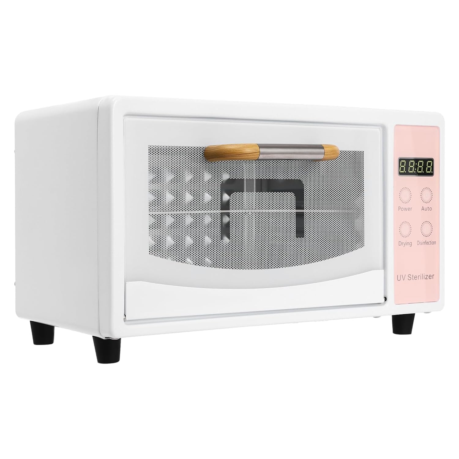 10L Nail Tool Cleaning Machine, 1000W Heat Metal Tool Cleaning Cabinet, Two Layers with Temp and Time Control, Nail Cleaner Box, Manicure Tool Clean Cabinet for Heat Resistant Nail Tools (Pink)