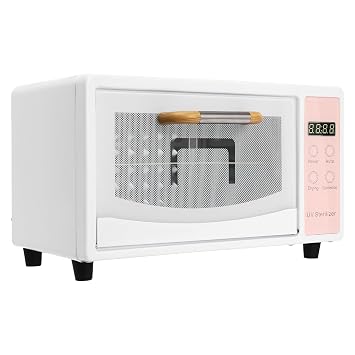 10L Nail Tool Cleaning Machine, 1000W Heat Metal Tool Cleaning Cabinet, Two Layers with Temp and Time Control, Nail Cleaner Box, Manicure Tool Clean Cabinet for Heat Resistant Nail Tools Pink