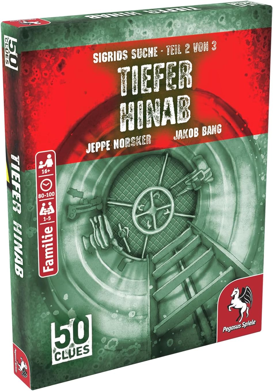 Pegasus Spiele 19102G 50 Clues - Deeper Down (Sigrid's Search, Part 2 of 3)