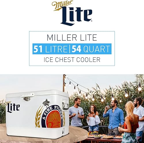 Miniatura 8 de Koolatron - hielera Miller Light, capacidad de 1 825 oz, Blanco