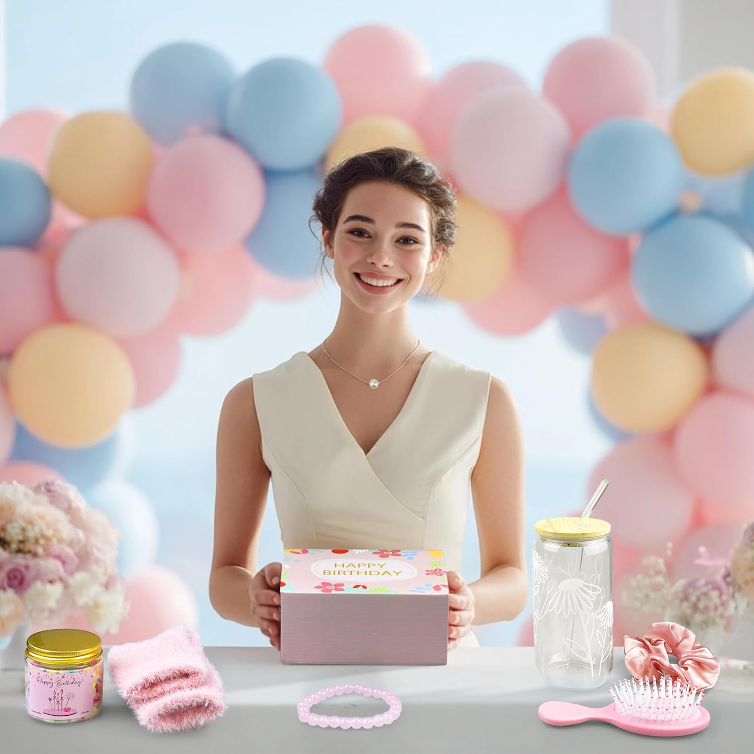 10 Piece Set Birthday Gifts for Teen Girls Teenage Girls Basket Gift Sets for Her Friend Daughter Sister Niece Granddaughter Women - Image 4