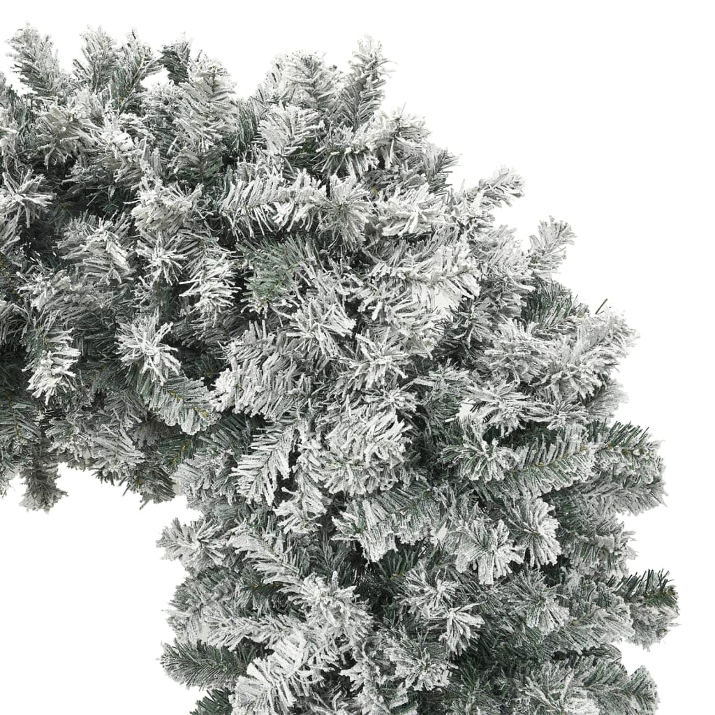 Girlanda bożonarodzeniowa, śnieżna, 240 cm, PCW i stal, z 2400 końcówkami, stabilny stojak, realistyczna do użytku wewnątrz i na zewnątrz, dekoracja choinkowa do salonu, biura, na święta i