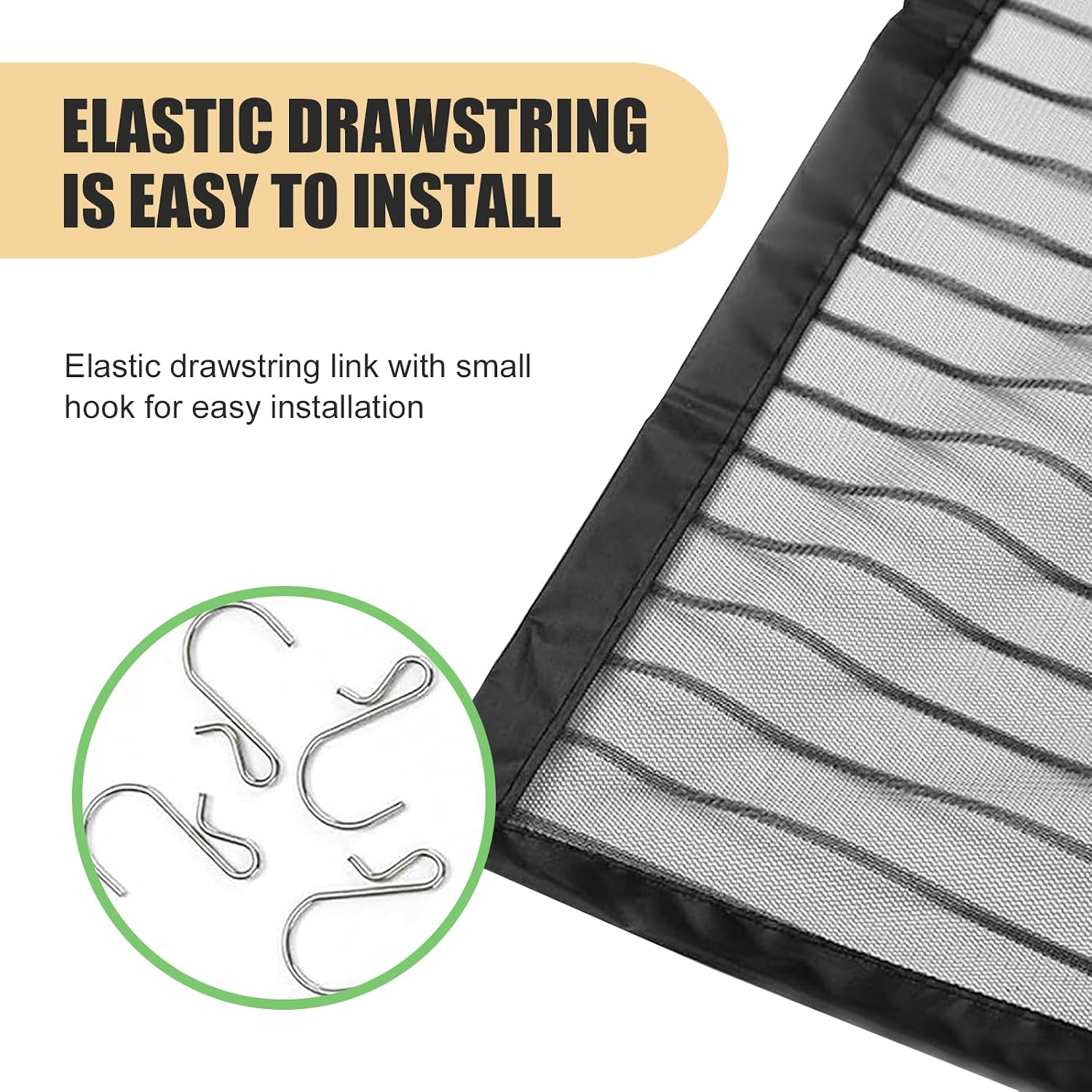 2 PCS Car Grill Mesh, 41" x 31" High-Density Car Front Grille Air Intake Dustproof Net, Anti-clogging Radiator Tank Cover, Universal for Most Cars (Black)