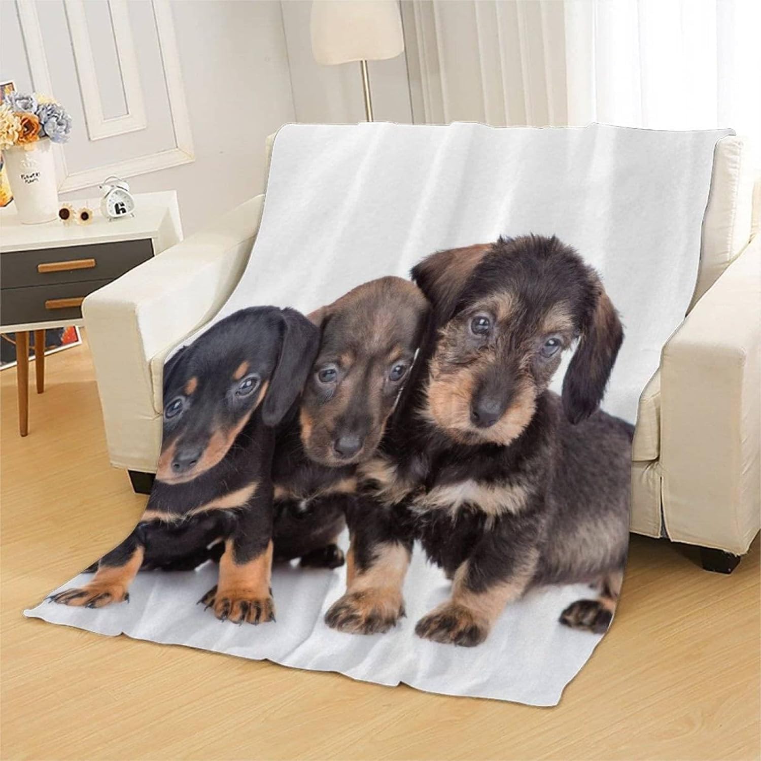 Couverture Chien 3D Plaid Polaire 220x240 Chien Noir Doux Microfibre Couverture en Flanelle Animal Couvertures et Plaids Chaud pour lit Jeté de Canapé m9393