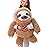 Winsterch Giant Stuffed Animal, Big Sloth Stuffed Animals Plush Sloth Toy Large Stuffed Sloth Animal Gift for Kids,Boy,Girls, (Brown,27.5 in)