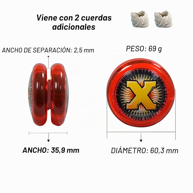 Foto 6 de 7 de Yoyó Yomega Power Brain XP - Yoyó de Respuesta Profesional con Smart Switch, Que Permite al Usuario Elegir…