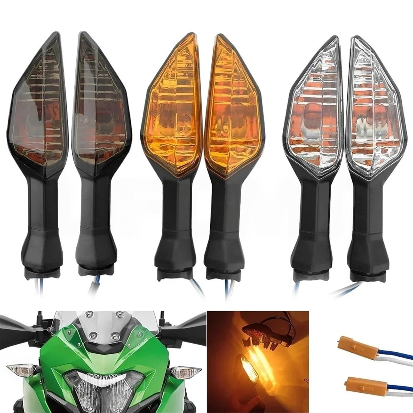 Indicatore di direzione anteriore posteriore per KAWASAKI