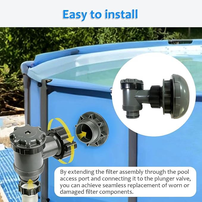 Válvula de botón On Off para bomba de filtro de piscina miniatura 4