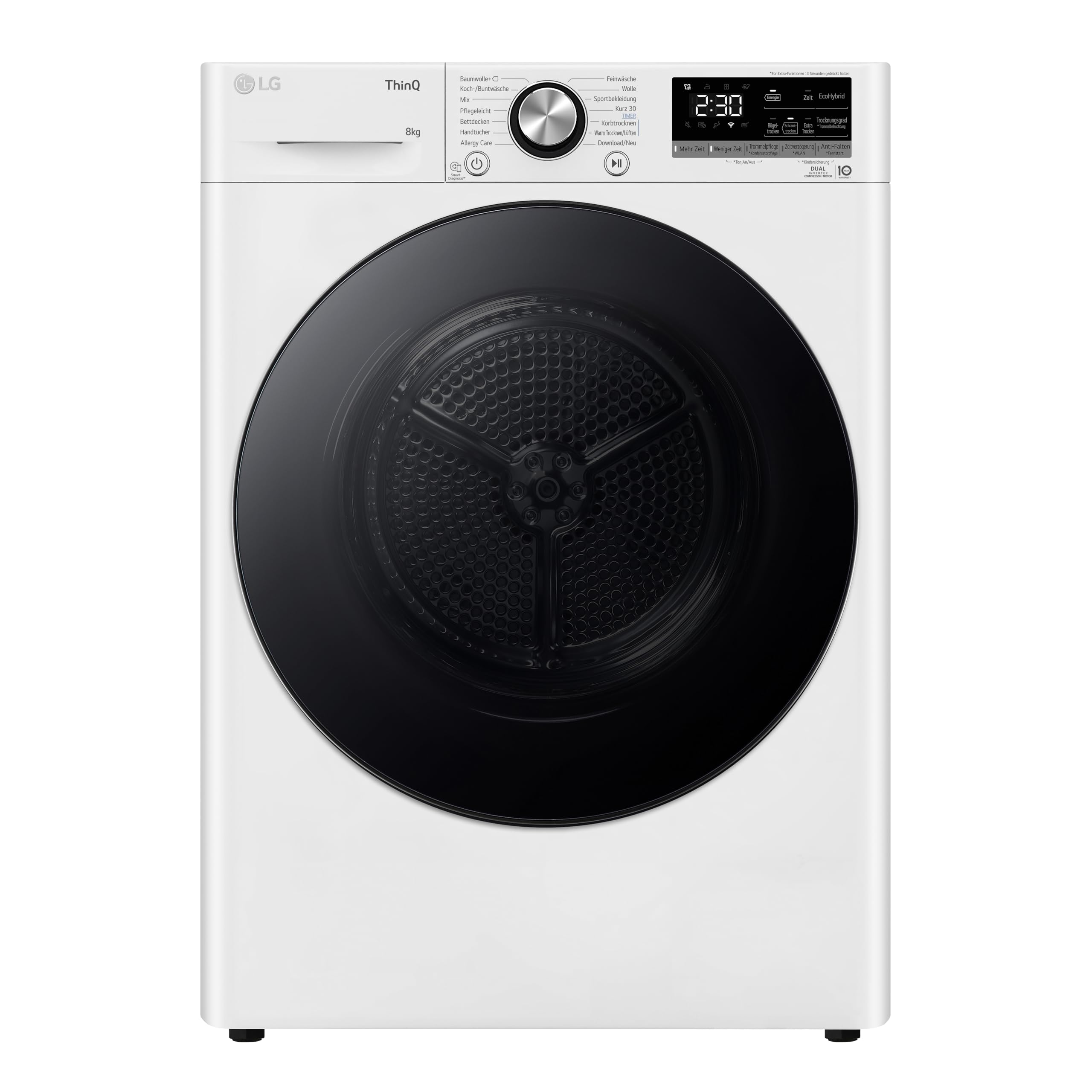 LG RT80V9W Wärmepumpentrockner – 8 kg, Allergy Care, Sensor Dry