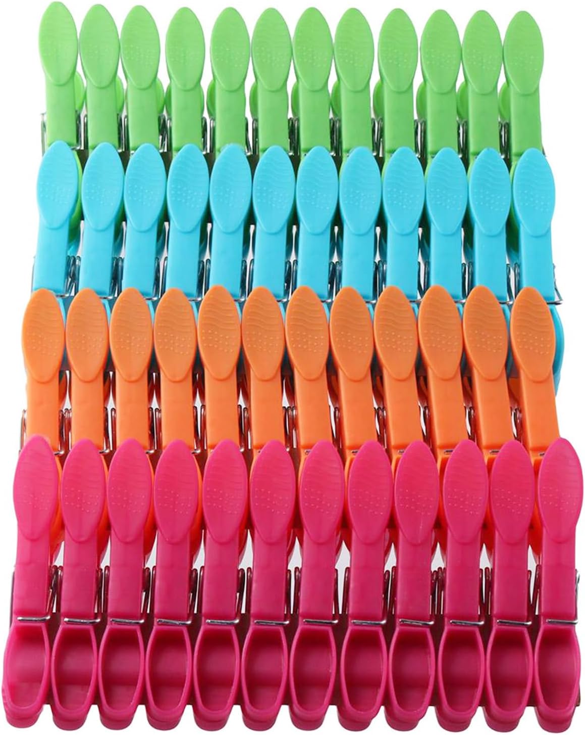 48Pcs Colorful Plastic Clothespins,Heavy Duty Laundry Clothespins,Mini Air-Drying Clothing Clips Set,Small Colored Clothes Pegs for Towel Food Package