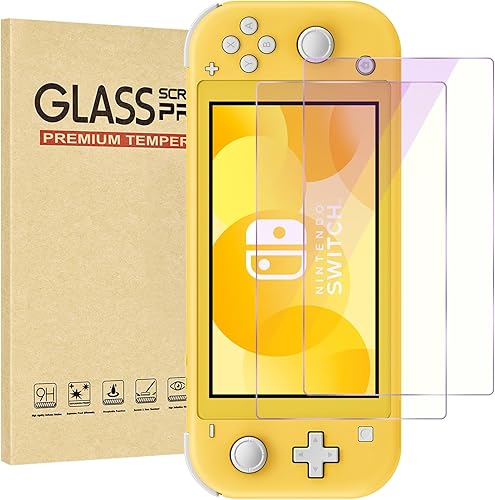Paquete de 2 protectores de pantalla con bloqueo de luz azul para Switch Lite modelo 2019 [5.5 pulgadas], antirreflejos, antiarañazos, antihuellas