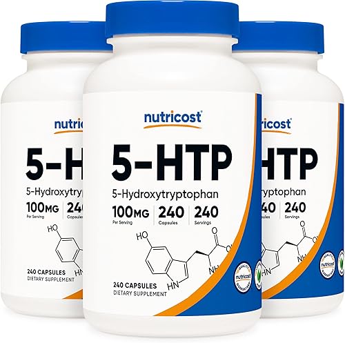 Miniatura 1 de Nutricost 5-HTP 100mg 240Cápsulas 5-hydroxytryptophan 1 botella