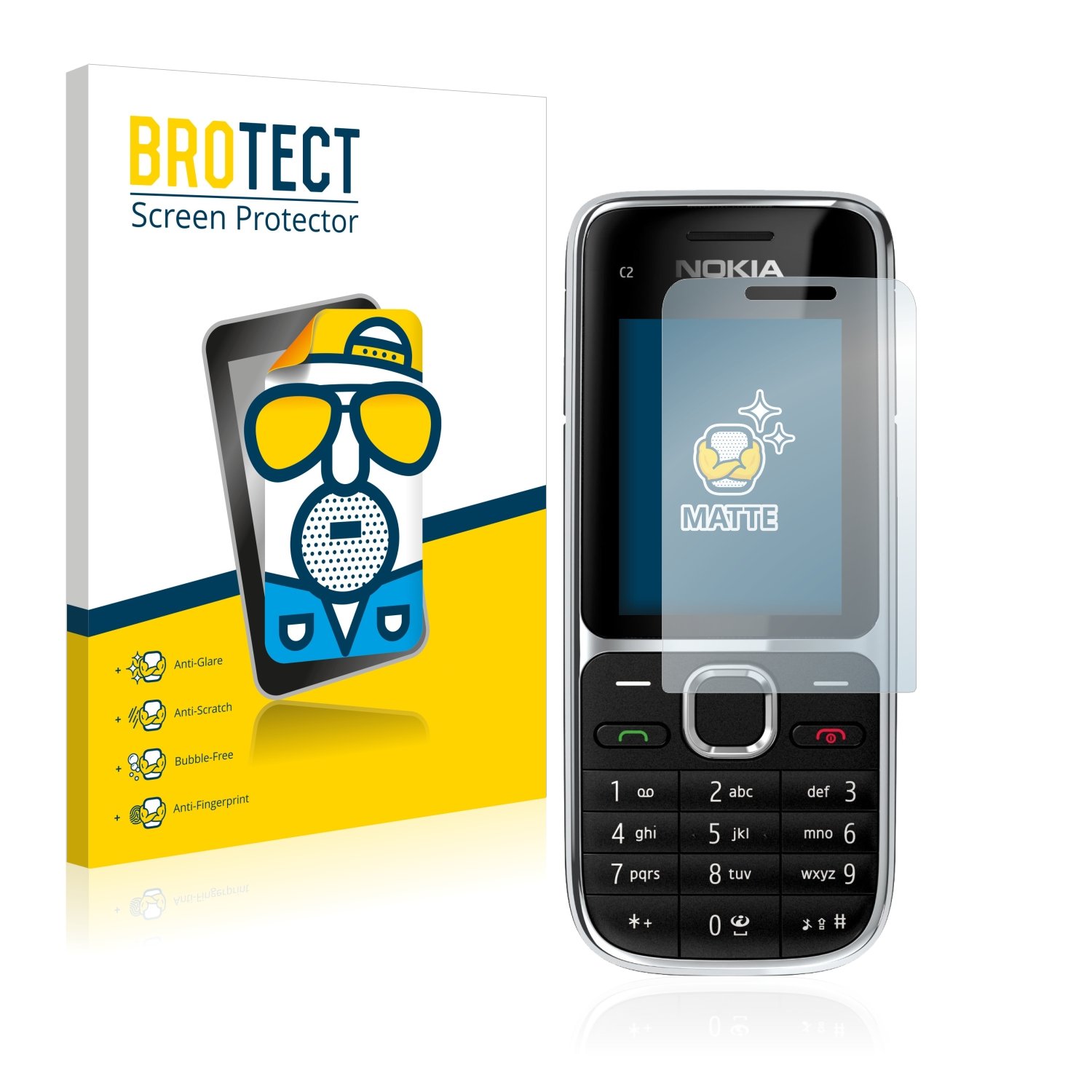 brotect Pellicola Protettiva Opaca per Nokia 7250 Pellicola Protettiva Anti- Riflesso (2 Pezzi