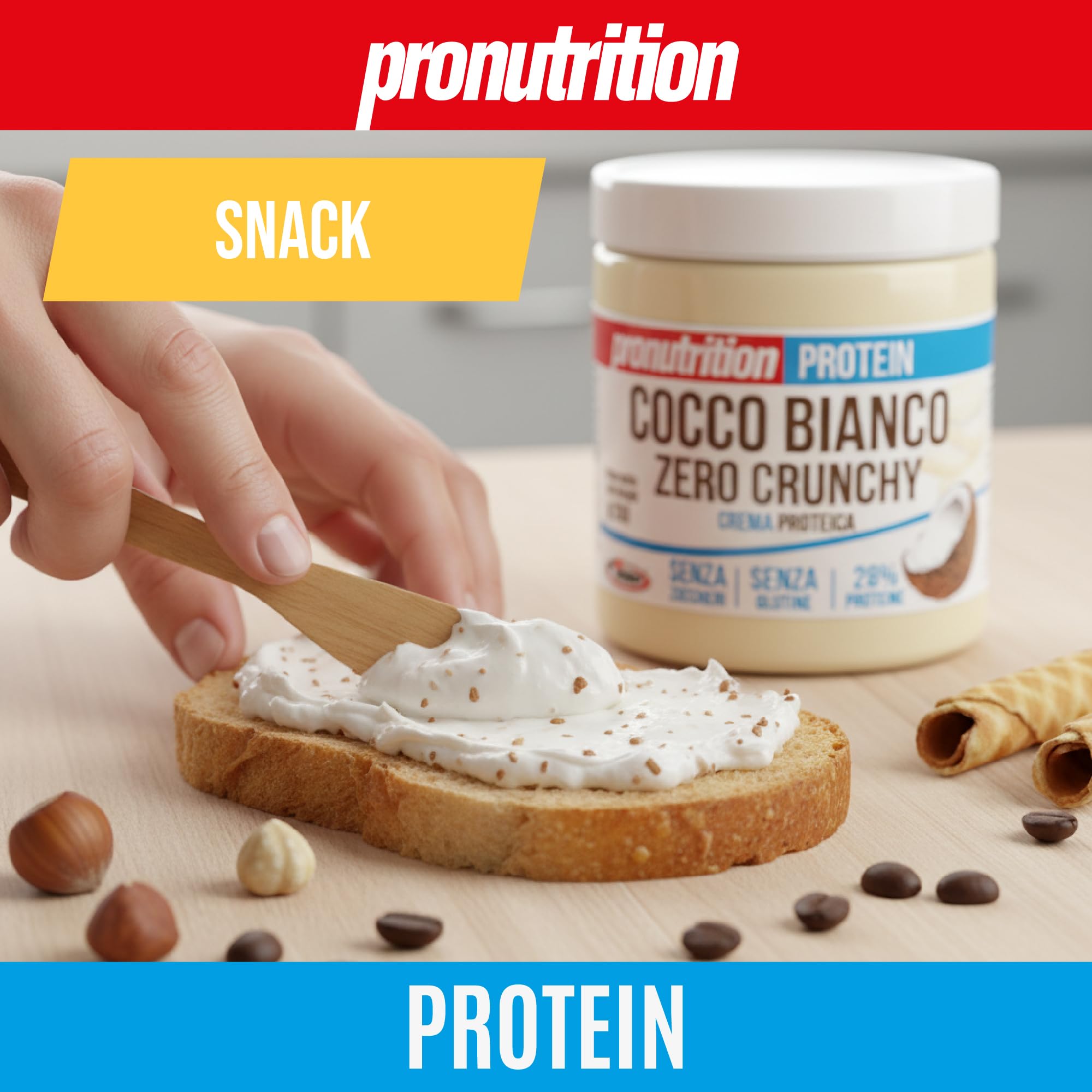 Pro Nutrition - Cocco Zero 350 grammi - Biancococco Crunchy