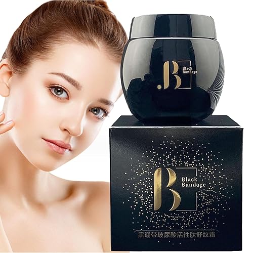 Crema facial vendaje negro - Crema antiarrugas vendaje negro, vendaje negro, crema revitalizante antienvejecimiento (1 unidad)
