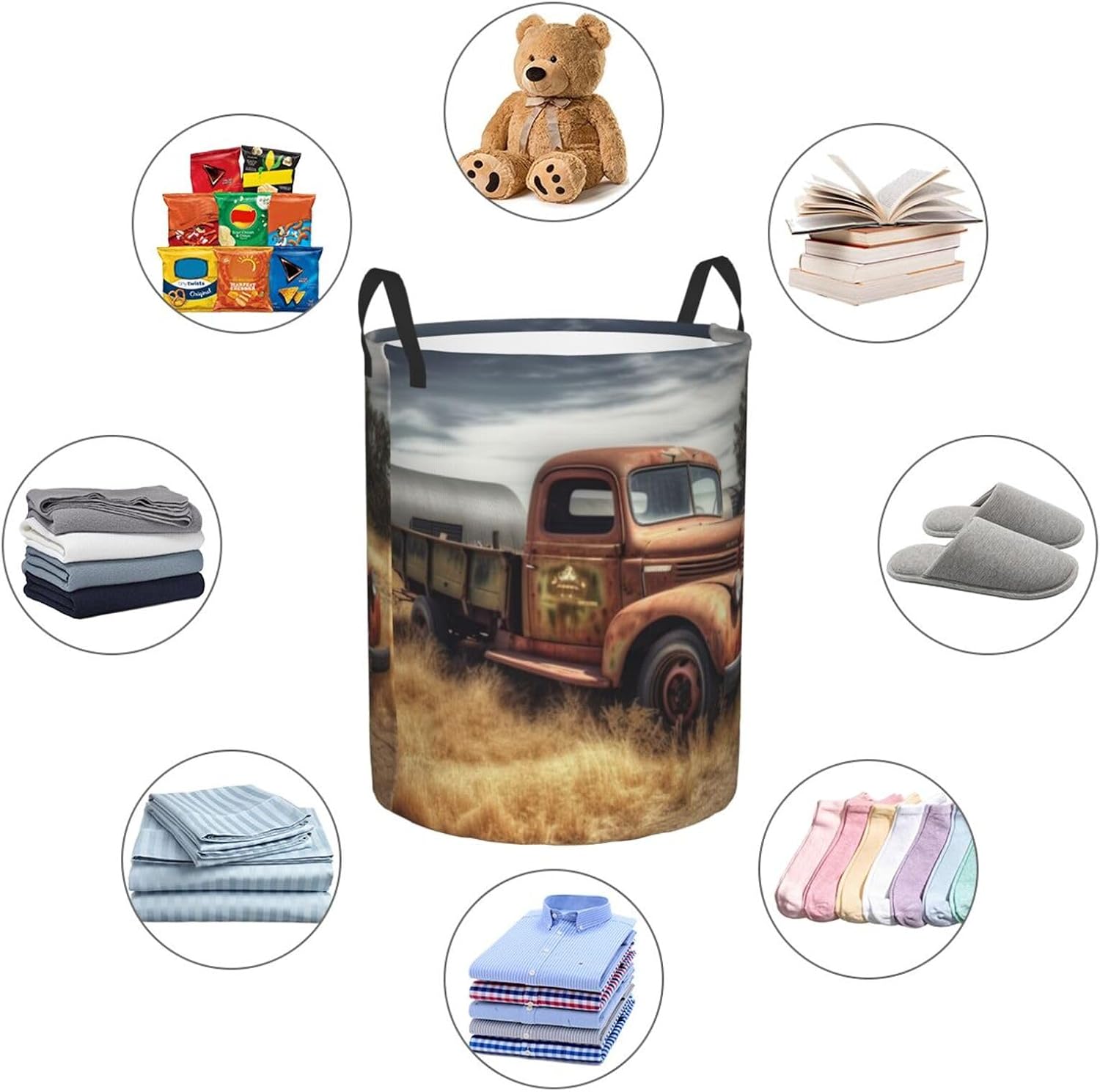 Laundry Basket With Handles Foldable Laundry Hamper Dirty Clothes Basket image 4