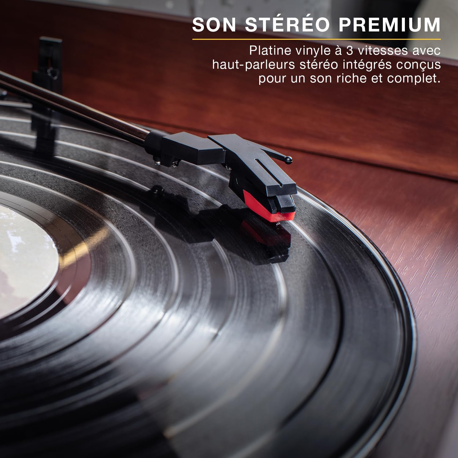 Victrola Classic Chaîne Stéréo 6-in-1 Platine Vinyle Bluetooth - Acajou
