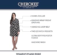 Vista 6 de Cherokee - Bata para dormir de poliéster de felpa para mujer
