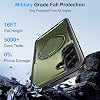 Funda para Samsung Galaxy A57 compatible con Mag-Safe, soporte giratorio de 360°, funda magnética con soporte, funda a prueba de golpes de grado militar, con soporte de anillo, material TPU y PC (Verde) 5