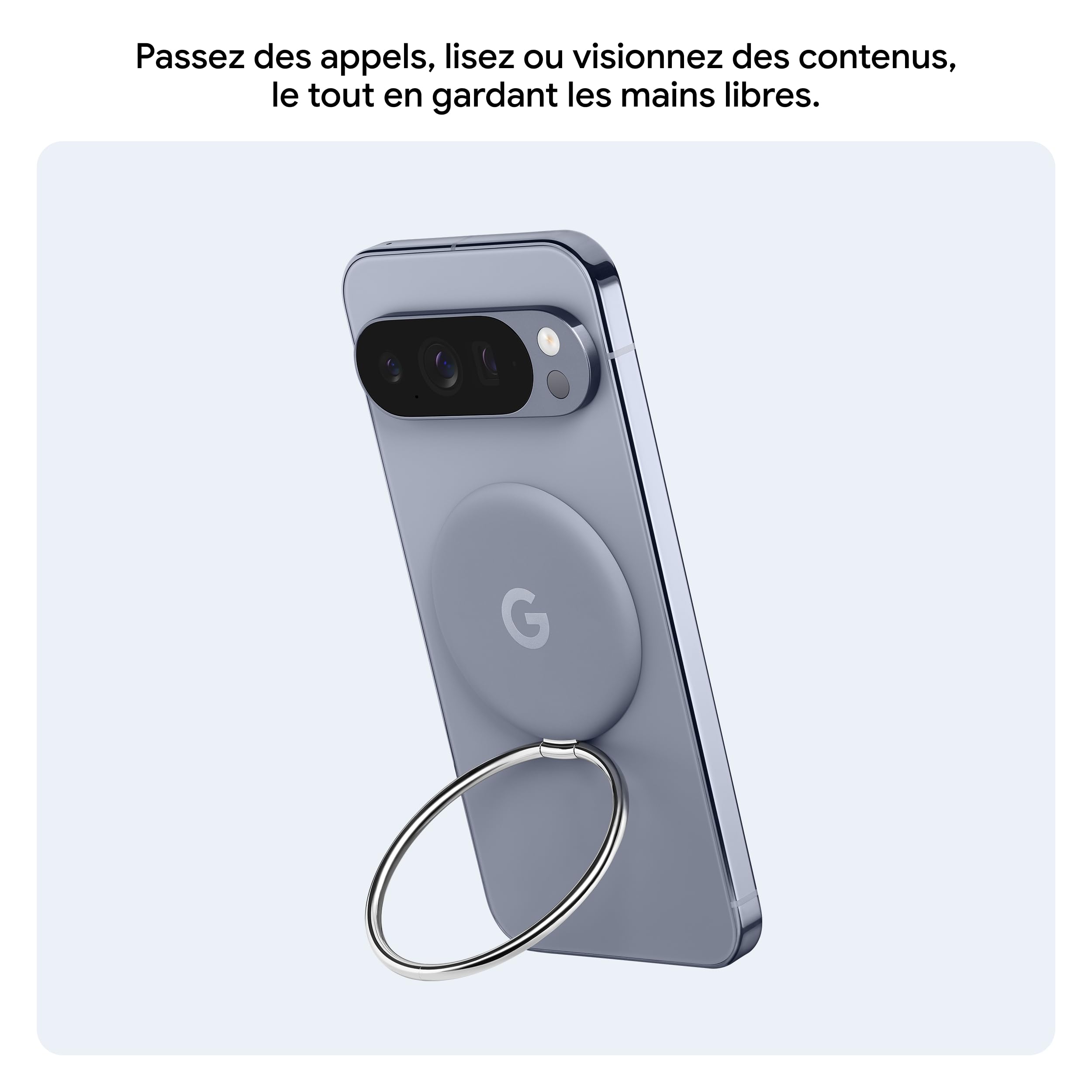 Google Socle de Support Pixelsnap - Compatible Qi2 - Mode Mains Libres (Made by Google)