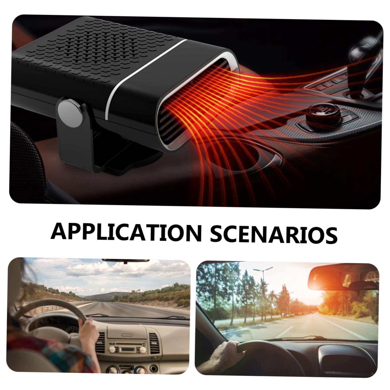 FELTECHELECTR Multi Function Cartoon Pig Design Dashboard Snow Defogger for Vehicles Color for Winter Use