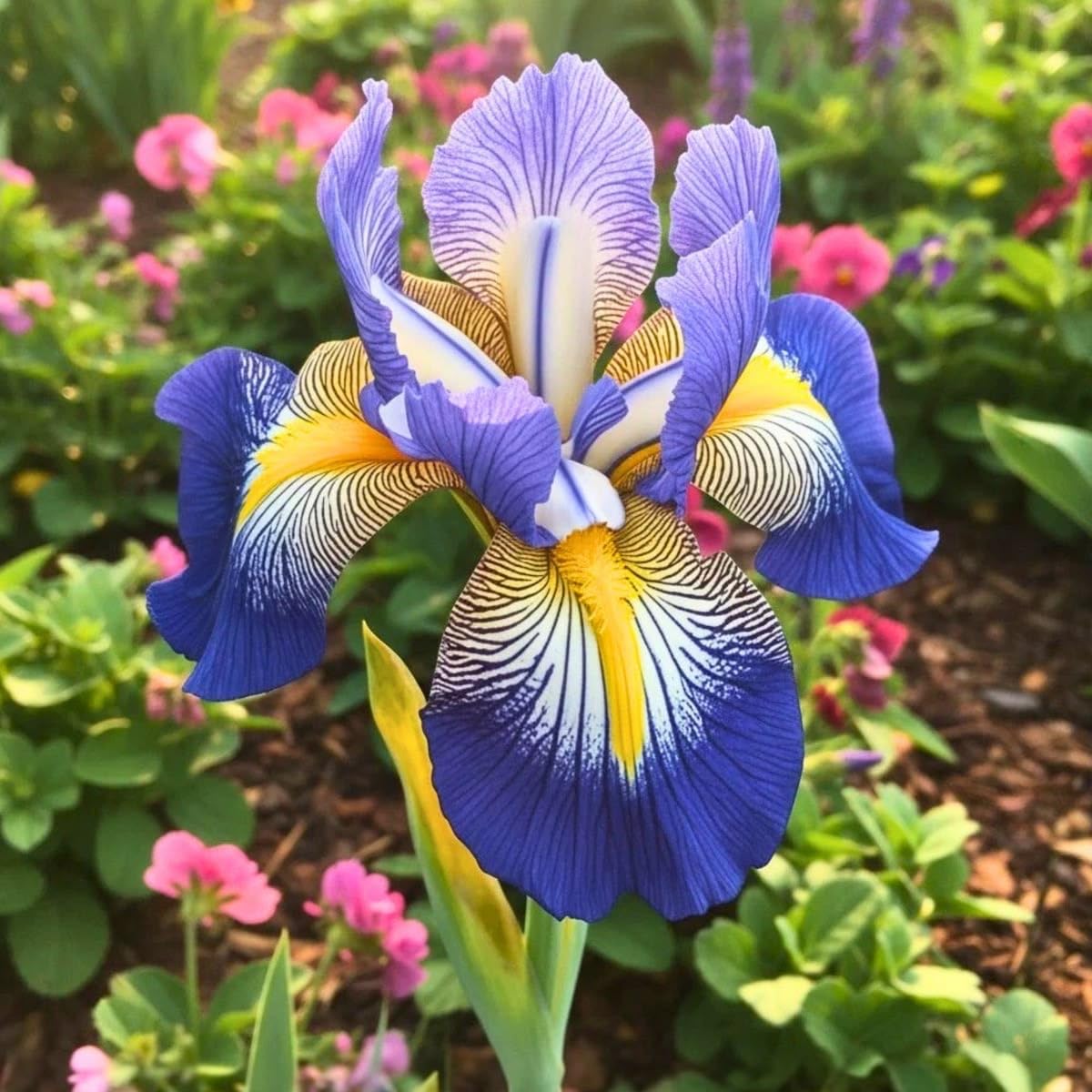 Berded Iris Imported Flower Bulbs for Home and Kitchen Gardening Pack of 2 Bulbs (PURPLE, 2)-image-18