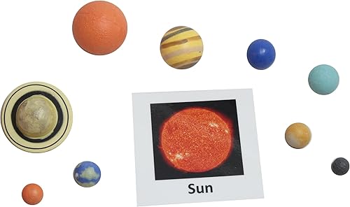 Miniatura 3 de Combinación del sistema solar - Espacio y planetas a juego con tarjetas - Figuras de juguete de aprendizaje. Trabajo de ciencia de nomenclatura
