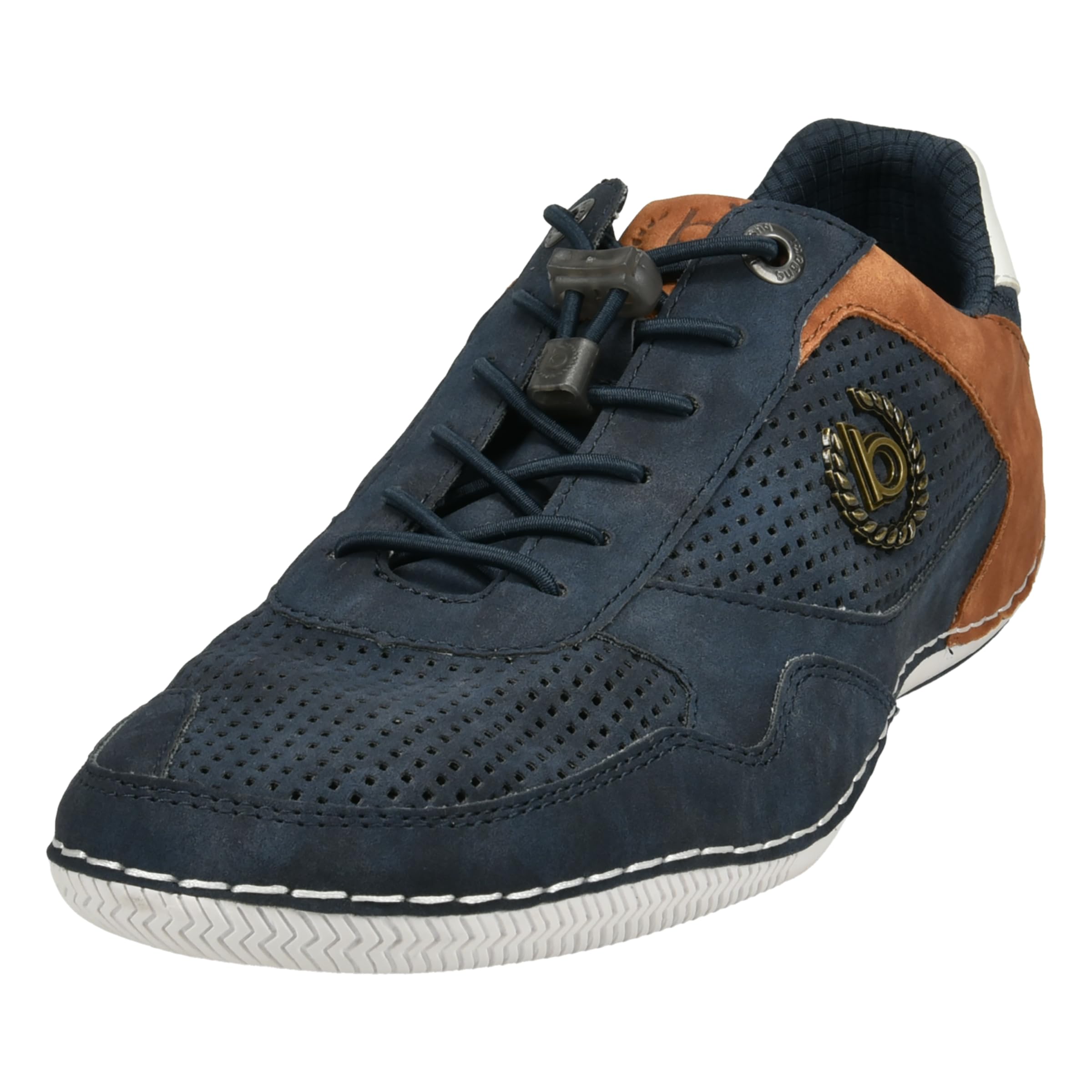 bugatti man Herren Mokassins, Männer Schnürer, Wechselfußbett,maennlich,Men,Slip-ons,Halbschuhe,Slides,Schlupfschuhe,Dark Blue (4100),43 EU/EU UK