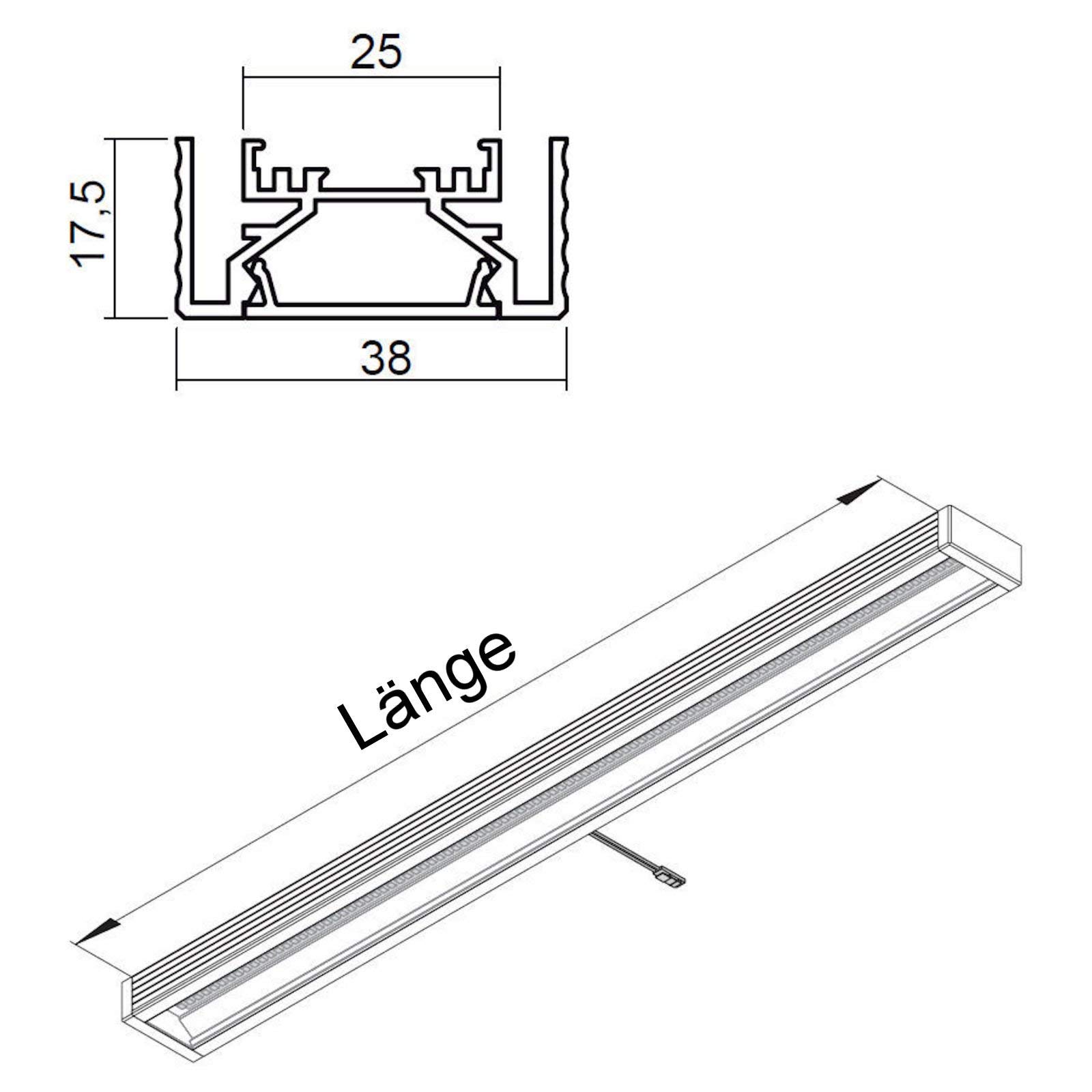 SO-TECH® Grande Emotion LED Aufbauleuchte Unterbauleuchte 720 mm 12V / 10,85W
