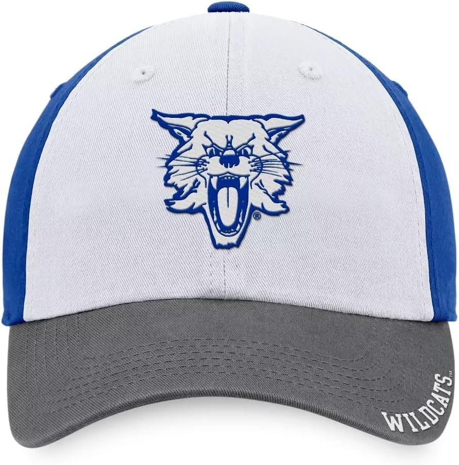 Officially Licensed Kentucky University Hat Classic Relaxed Fit Adjustable Wildcats Embroidered Team Logo Slouch Cap Multicolor