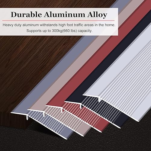 High Transition Strips Extra Wide Threshold Strips for Uneven Floors