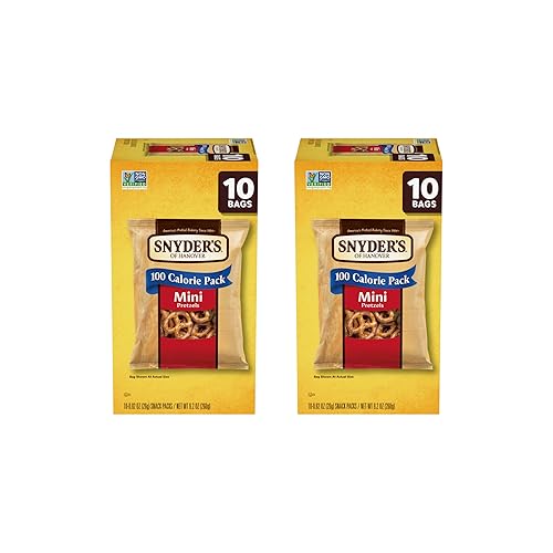 Miniatura 7 de Snyder's of Hanover Pretzels, Minis y Sticks 100 paquetes de calorías, paquete variado de 20 unidades