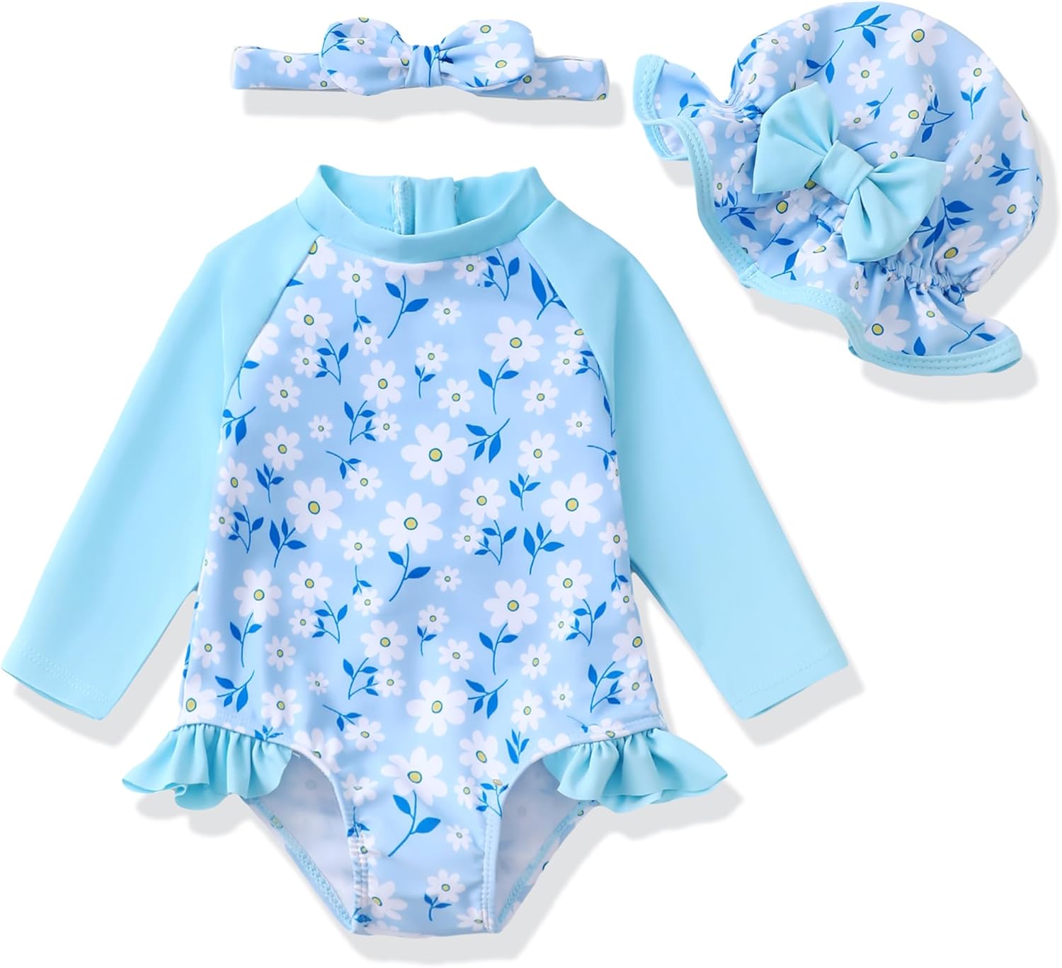Baby Girl Swimsuit Long Sleeve One-Piece Swimwear Liberia Ubuy