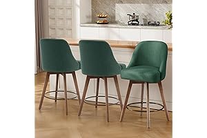 Mid-Century Modern Counter Stool Set of 3
