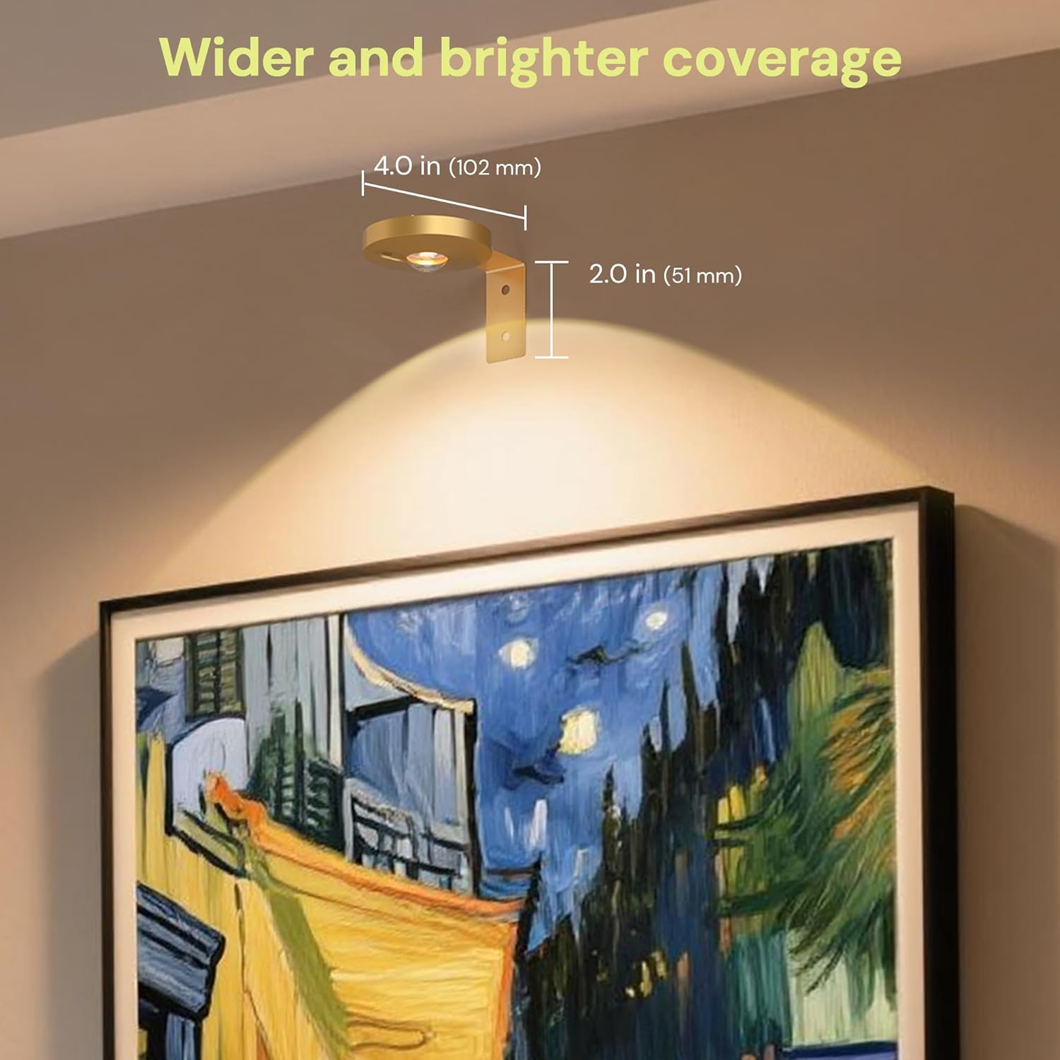 L LOHAS LED Gold Wireless Picture Lights for Wall, 3 Pack Magnetic Rechargeable 1200mAh Battery Operated Picture Light with Remote & Timer, Dimmable 3CCT Art Light for Paintings, Frames, Gallery