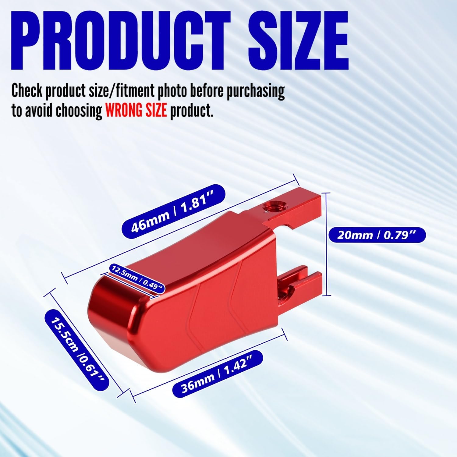 2Pcs Seat Back Adjuster Knob Latch Handle,Aluminum Driver & Passenger Left & Right Side Seat Release Latch Handle Back for Ford Mustang 2005-2014,Raplaces 5R3Z-6362762-AAC (Red)
