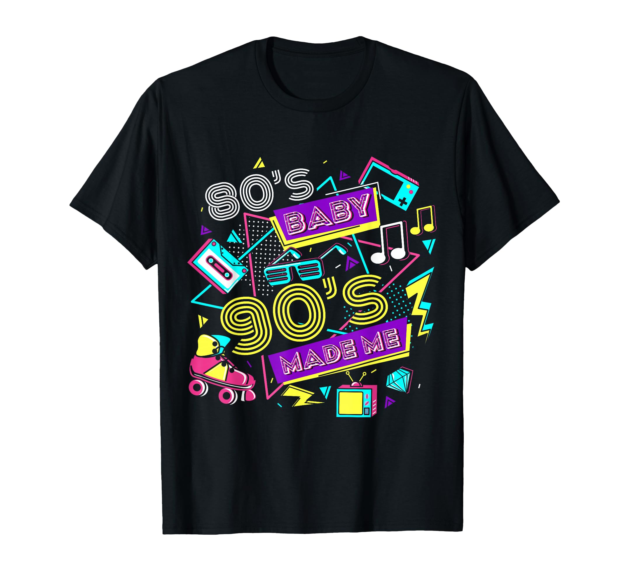 Retro 1980s 80's Baby 1990s 90's Made Me Vaporwave Nostalgia T-Shirt