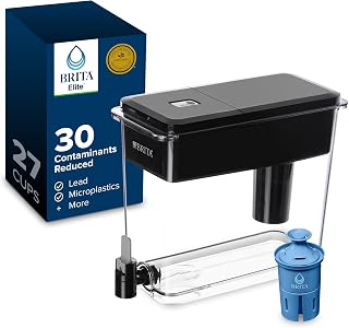 Brita UltraMax 27-Cup Water Dispenser with Elite Filter - Removes 99% Lead, 30 Contaminants, BPA-Free Black