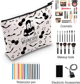 Make-up-Tasche Mit Reißverschluss – NCIS "It's A Thing" Design, 23x17x5 Cm, Aus Segeltuch, 3D-Druck, Vielseitig Nutzbar