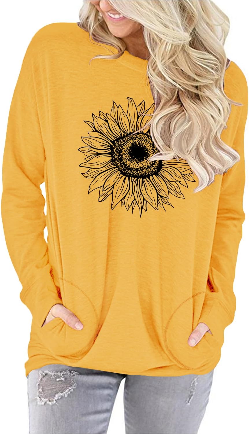 Angerella Women's Casual Loose Fit Pocket Shirts Printed Tops - Image 2